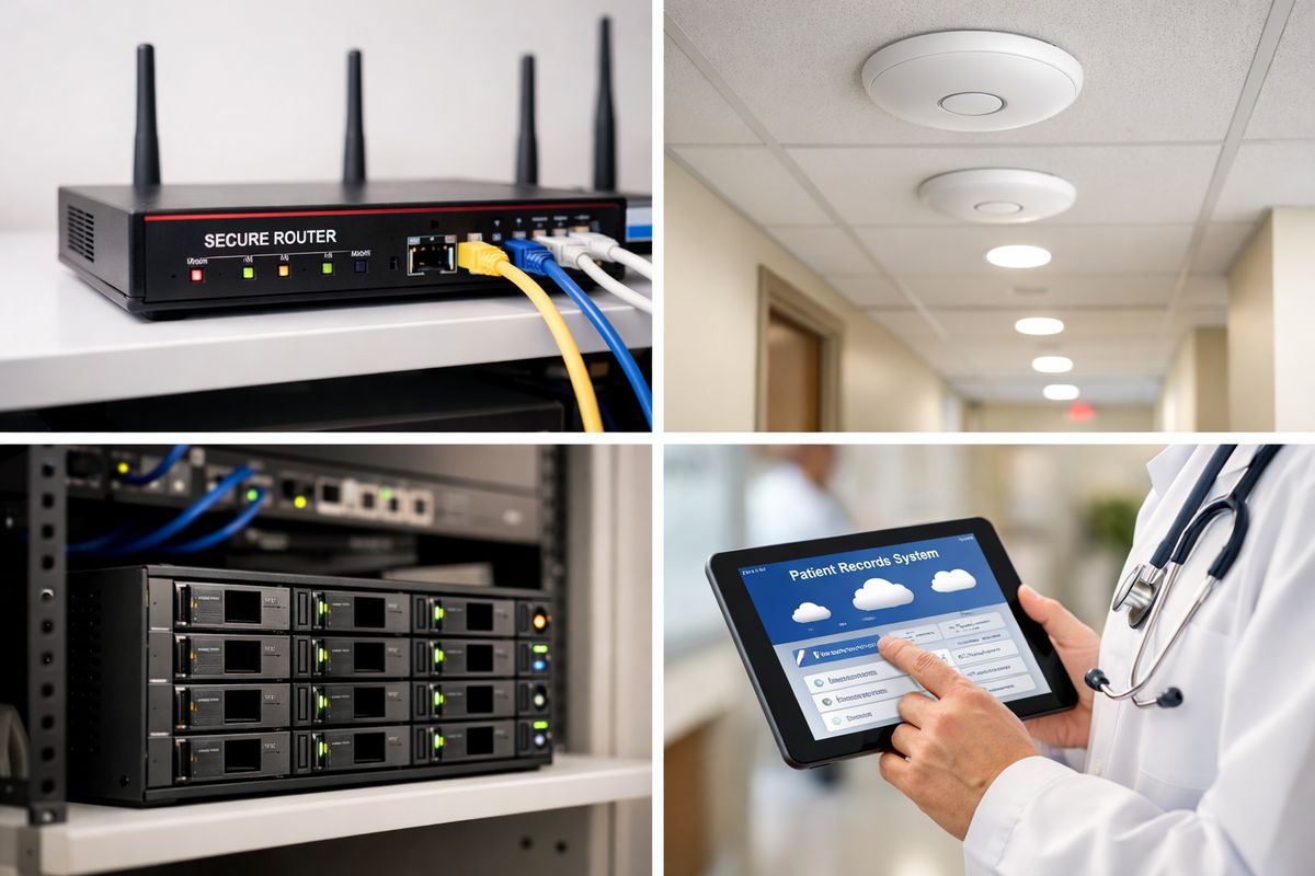 Medical network setup for practice infrastructure